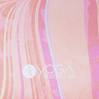 YOGA DESIGN LAB | The Combo Yoga Mat | 2-in-1 Mat+Towel | Eco Luxury | Ideal for Hot Yoga, Power, Bikram, Ashtanga, Sweat | Studio Quality | Includes Carrying Strap!