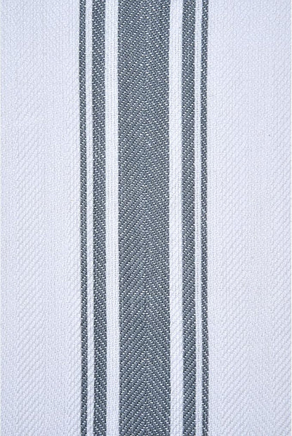 100% Cotton Kitchen Towels – Ultra Absorbent and Quick-Dry Dish Towels – Durable, Lint-Free and Soft Weave with Hanging Loop – Extra Large 18x28 Inches – Grey (Pack of 8)