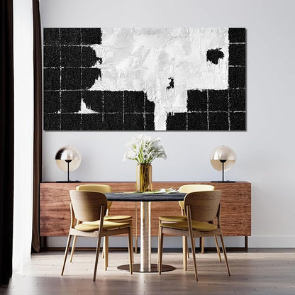 Canvas Wall Art Decor Wall Art Pictures for Living Room Black and White Wall Art Prints Abstract Canvas Art Wall Decor Large Modern Abstract Wall Art Artwork for Walls Bedroom Office Decor 24" X 48"