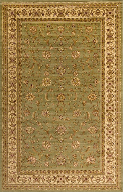 Rugs.com Aditi Collection Rug – 10' 6 x 16' 5 Green Low Rug Perfect for Living Rooms, Large Dining Rooms, Open Floorplans