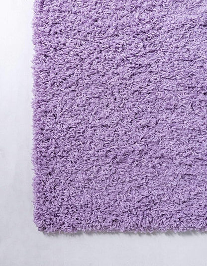 Unique Loom Solid Shag Collection Area Rug (7' 1" x 10' Rectangle, Lilac)