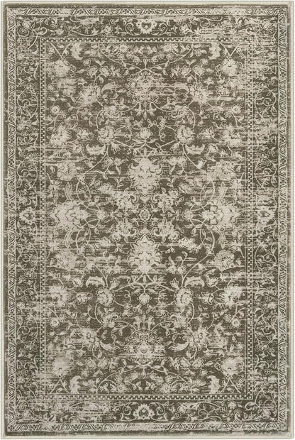 KILOCOCO Moroccan Small Area Rug 2x3 Entryway Rugs Printed Vintage Floral Washable Rug Non-Slip Kitchen Rug Indoor Door Mat, Accent Throw Small Rugs for Laundry Room Bedroom Entrance, Taupe/Green