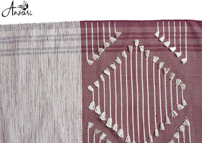 Craftyansari Handwoven Cotton Yoga Mat, Natural, 72 x 24 Inches, Fair Trade, Soft Absorbent Surface for Exercise, Workout, Meditation