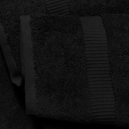 SALBAKOS 100% Turkish Cotton Extra Large Bath Sheet Set of 2 35x70 inch | Heirloom Quality | Hotel & Spa Collection | Soft, Absorbent Oversize Bath Towels | Made in Turkey (Black, 2 Bath Sheets)