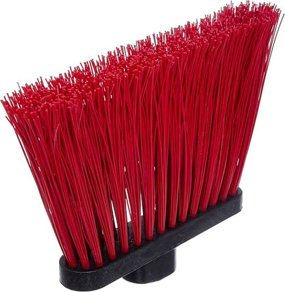 SPARTA Spectrum Duo-Sweep Unflagged Bristle Angle Broom with Handle 56" - Red