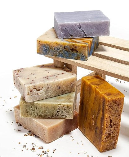 ILS Soap co. Original 6 Formulas - All Natural Bar Soap for men and women - Plant Based, Cold Process and Handmade in the USA for All Skin Types and conditions for face and body (6 Pack)