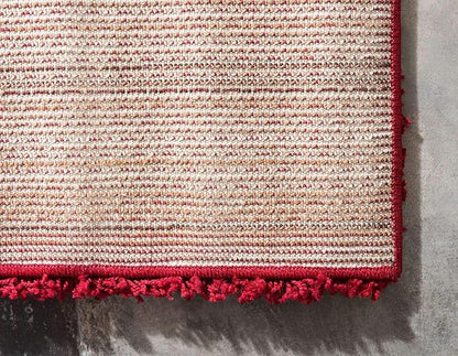 Unique Loom Solid Shag Collection Area Rug (3' 3" x 5' 3" Rectangle, Cherry Red)