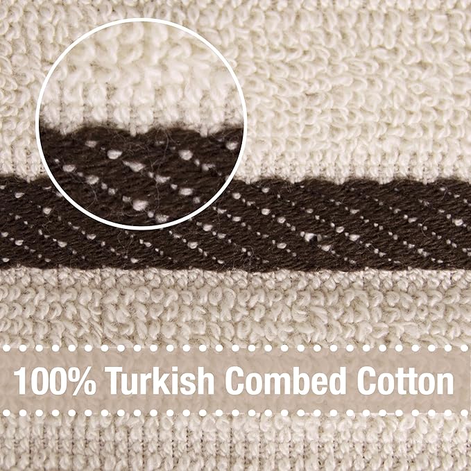 All-Clad Checked Kitchen Towel: Highly Absorbent, Super Soft Long Lasting - 100% Cotton, 17"x30" Tea Towel for Cleaning & Drying Dishes, Pans, Glassware, or Countertops, (1-Pack), Almond