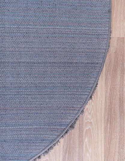 Unique Loom Solid Shag Collection Area Rug (10' 2" Round, Graphite Gray)