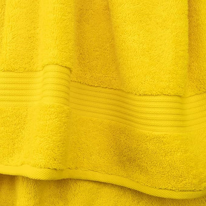 Cotton Paradise 4 Piece Turkish Bath Towels for Bathroom, 100% Cotton Extra Large Soft Plush Towels Bathroom Set, Yellow