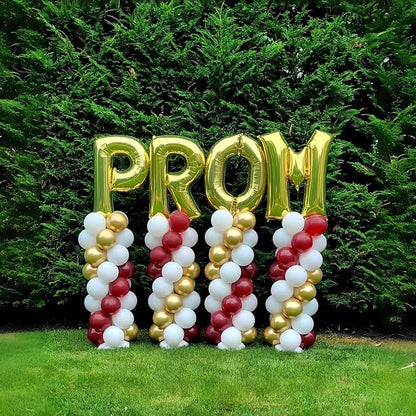40 Inch Foil Letter Balloon, Big Alphabet R Word, Large Self Inflating Gold Decor for Custom Name, Helium Balloons for Women Birthday Party Anniversary Decoration Supplies