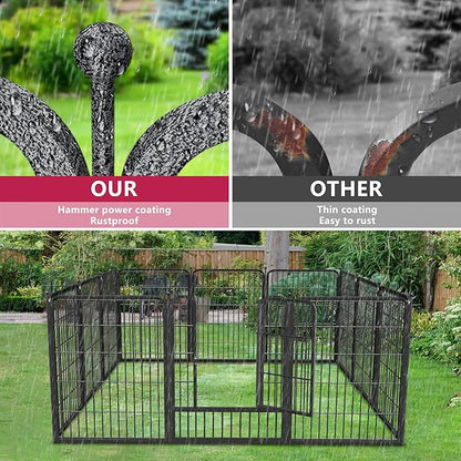 Dog Playpen 32" Height 30 Panels Portable Pet Fence Outdoor for Yard Indoor Dog Pen Outdoor for Medium/Small Animals, Large Pet Puppy Playpen Heavy Duty Pet Fence for RV Camping, Yard