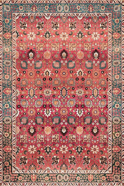 vivorug Runners for Hallways 2'x7', Non Slip Washable Rug, Carpet Runner for Kitchen Laundry Room Bedroom, Ultra Soft Rug Runner with Rubber Backing, Cherry Red/Spice