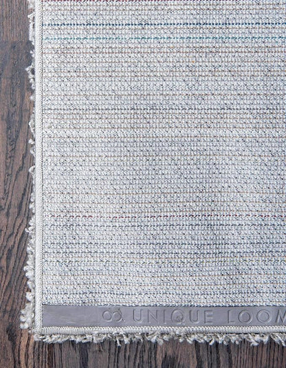 Unique Loom Solid Shag Collection Area Rug (2' x 6' 5" Runner, Cloud Gray)