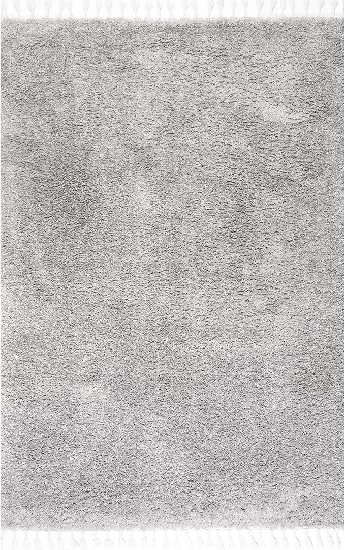 nuLOOM Neva Modern Tasseled Shag Area Rug, 9x12, Grey