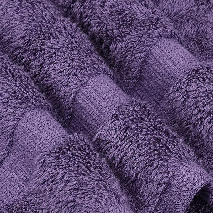 Chakir Turkish Linens | Hotel & Spa Quality 100% Cotton Premium Turkish Towels | Soft & Absorbent (4-Piece Bath Towels, Plum)