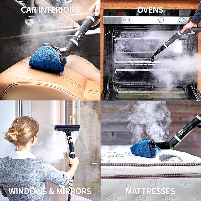 Dupray One Steam Cleaner: Portable, chemical-free all-purpose steamer for floors, tiles, and more. Made in Europe, ideal for home and professional use.