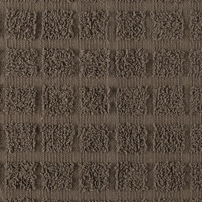 DII Basic Terry Collection Solid Windowpane Dishcloth Set, 12x12, Brown, 6 Piece