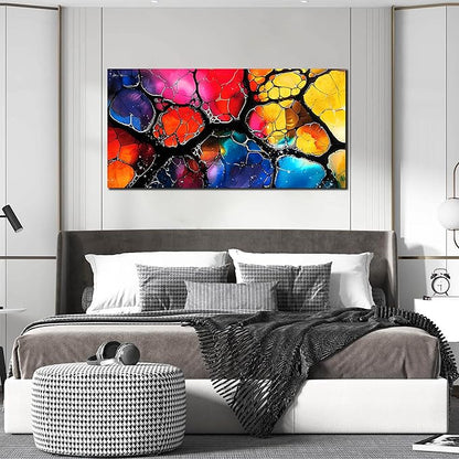 Abstract Canvas Wall Art for Living Room Bedroom Home Office Modern Colorful Abstract Picture Large Canvas Prints Size 24x48