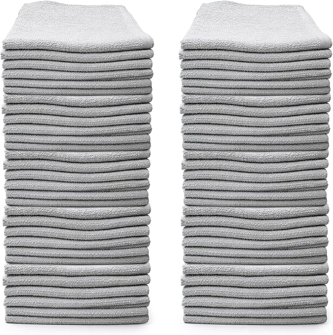 Angel-in-Armor White Terry Cloth Rags (12” x 12”) – 25Ib Bulk Box of 100% Cotton Cleaning Rags (300 Units) – Reclaimed Towels for Plumbers, Shop Use, Janitorial, and Commercial Cleaning