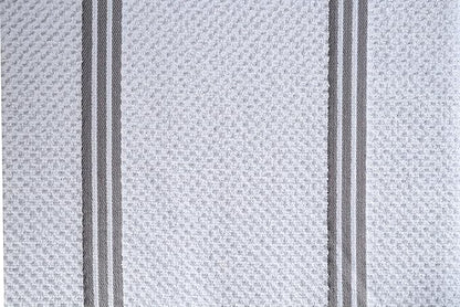 AMOUR INFINI Kitchen Towels Pack of 4 - Absorbent, Quick Drying Premium Cotton Tea Towel - Kitchen Linens 16x28 Inch Dish Towels with Hanging Loop (L.Grey)