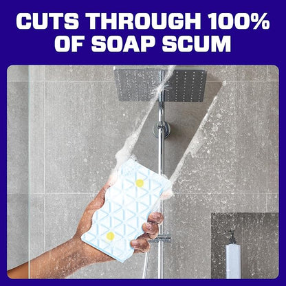 Mr. Clean Magic Eraser Sponge, Bathroom Cleaner, Soap Scum Shower & Tub Cleaner, 2 in 1 Bath, 5ct