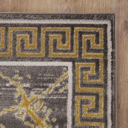 GLORY RUGS Area Rugs Marble 2x7 Brown Carpet Modern Abstract Rug Living Room Dining Bedroom Rug