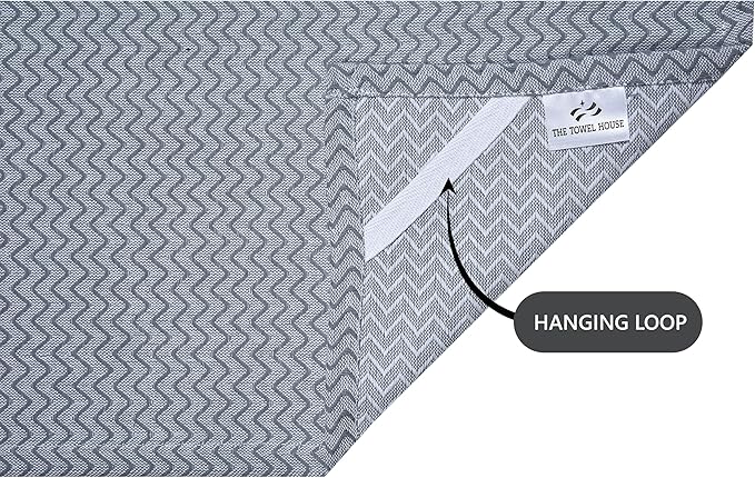 100% Cotton Kitchen Towels – Ultra Absorbent and Quick-Dry Dish Towels with Hanging Loop – Extra Large 18x28 Inches – Lint-Free, Soft and Durable – Grey (Pack of 4)