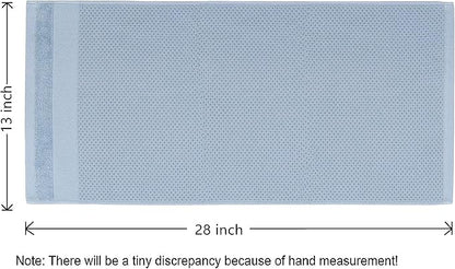 Mia'sDream Cotton Waffle Weave Hand Face Head Towel, Kitchen Tea Dish Washcloths, Soft Absorbent Bath Guest Gym, 13x28 Inch, 3 Pack (Blue)