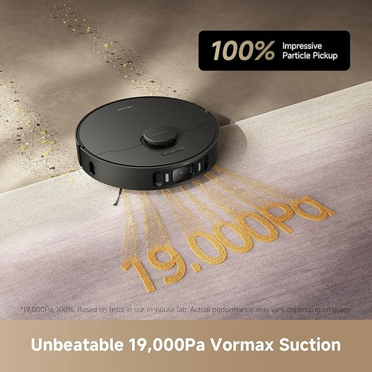 DREAME L40s Ultra AE Robot Vacuum and Mop, 19,000Pa Suction, Diverse Brush Selection, Flexible Mop & 167℉ Self Cleaning Washboard, All-in-One Station, Tangle-Free, Auto Refill, Voice Control