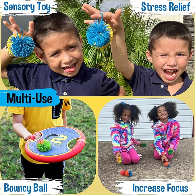 Stringy Balls & Fidget Toys 20 Pack - Fun Valentines Day Gifts for Kids School Classroom - Birthday Toddler Gifts for Boys & Girls - Sensory Valentine Party Favors 3 4 5 6 7 8 + Year Old Gift Idea