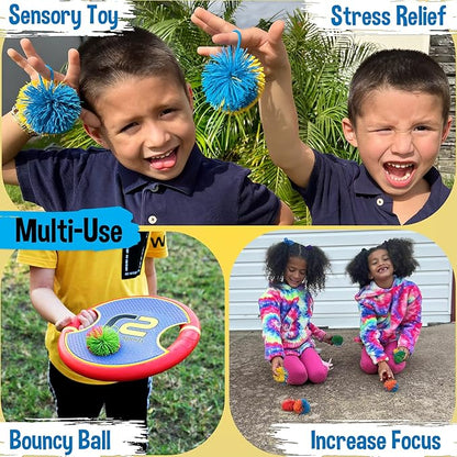 Stringy Balls & Fidget Toys 20 Pack - Fun Valentines Day Gifts for Kids School Classroom - Birthday Toddler Gifts for Boys & Girls - Sensory Valentine Party Favors 3 4 5 6 7 8 + Year Old Gift Idea