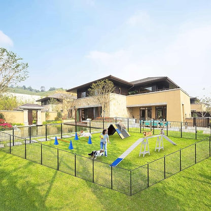 Dog Playpen 32" Height 30 Panels Portable Pet Fence Outdoor for Yard Indoor Dog Pen Outdoor for Medium/Small Animals, Large Pet Puppy Playpen Heavy Duty Pet Fence for RV Camping, Yard