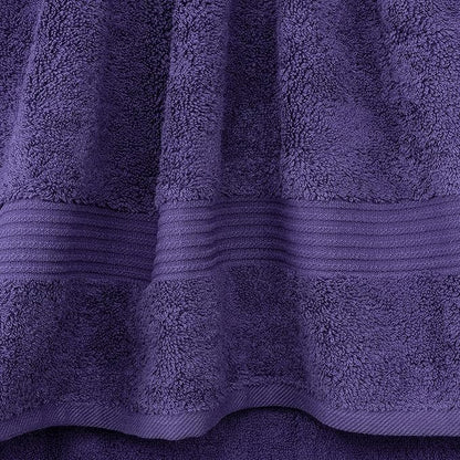 Cotton Paradise 6 Piece Towel Set, 100% Cotton Soft Absorbent Turkish Towels for Bathroom, 2 Bath Towels 2 Hand Towels 2 Washcloths, Purple Towel Set