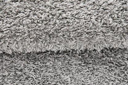 Unique Loom Solid Shag Collection Area Rug (2' x 6' 5" Runner, Cloud Gray)