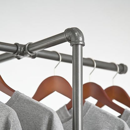 Adjustable Rolling Rack – Econoco Vintage Pipeline 2 Way Ballet Clothes Hanging Fixture