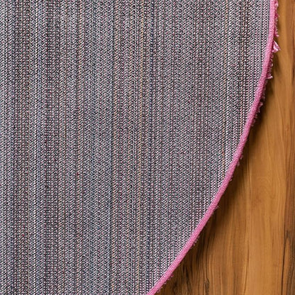 Unique Loom Solid Shag Collection Area Rug (7' 10" x 10' Oval, Taffy Pink)