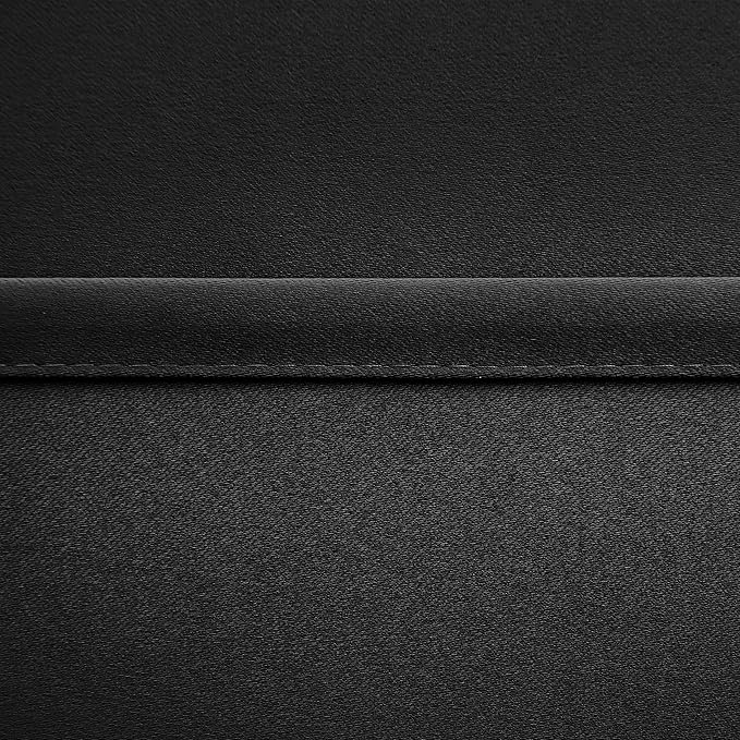DWCN Black Blackout Curtains Blocking Light Room Darkening Thermal Insulated Grommet Window Curtain for Bedroom Living Room Privacy Solid Drapes 38 x 72 Inches Length, Set of 2 Thick Panels