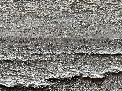 Art Hand-Painted Yellow and White Ocean Beach Landscape Oil Painting Modern Abstract Canvas Art Home Wall Decoration 24x48 inches