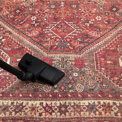 Keen Home Design 4x6 Rug - Machine Washable Area Rug with Non-Slip Backing, Ideal for Living Room, Dining Room, Bedroom - Vintage, Easy Clean, Durable, Low Pile Rug - (4' x 6')