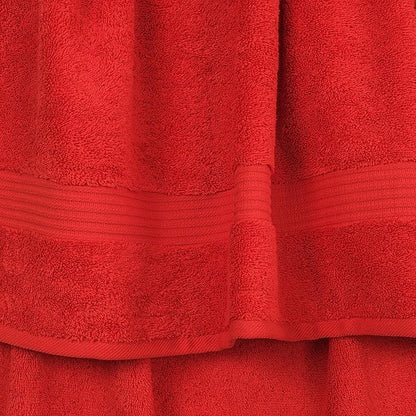 Cotton Paradise 100% Cotton Turkish Washcloth Set for Bathroom, 4 Piece Soft Absorbent Small Hand Face Towels Wash Rags, Red