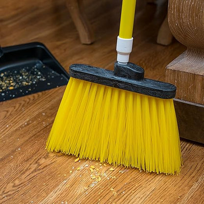 SPARTA Spectrum Duo-Sweep Unflagged Bristle Angle Broom with Handle 56" - Yellow