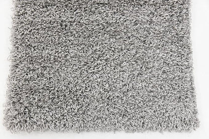Unique Loom Solid Shag Collection Area Rug (2' x 6' 5" Runner, Cloud Gray)