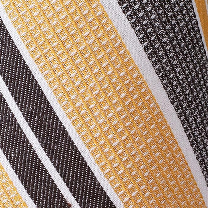 Goroly Home 6 Pack Cotton Vintage Kitchen Dish Towels - Highly Absorbent Quick Dry Professional Grade Cotton Cleaning Towels with Hanging Loop, Honeycomb Pattern - 18x28 Inch - Mustard Brown