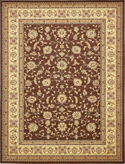 Rugs.com Aditi Collection Rug – 10' x 13' Brown Low Rug Perfect for Living Rooms, Large Dining Rooms, Open Floorplans